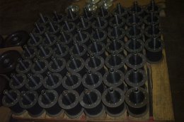48 Tooth Lower Pulleys prepped for shipment minus the flexplate